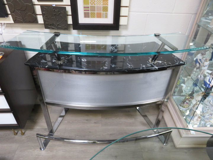 Chrome & Glass Bar