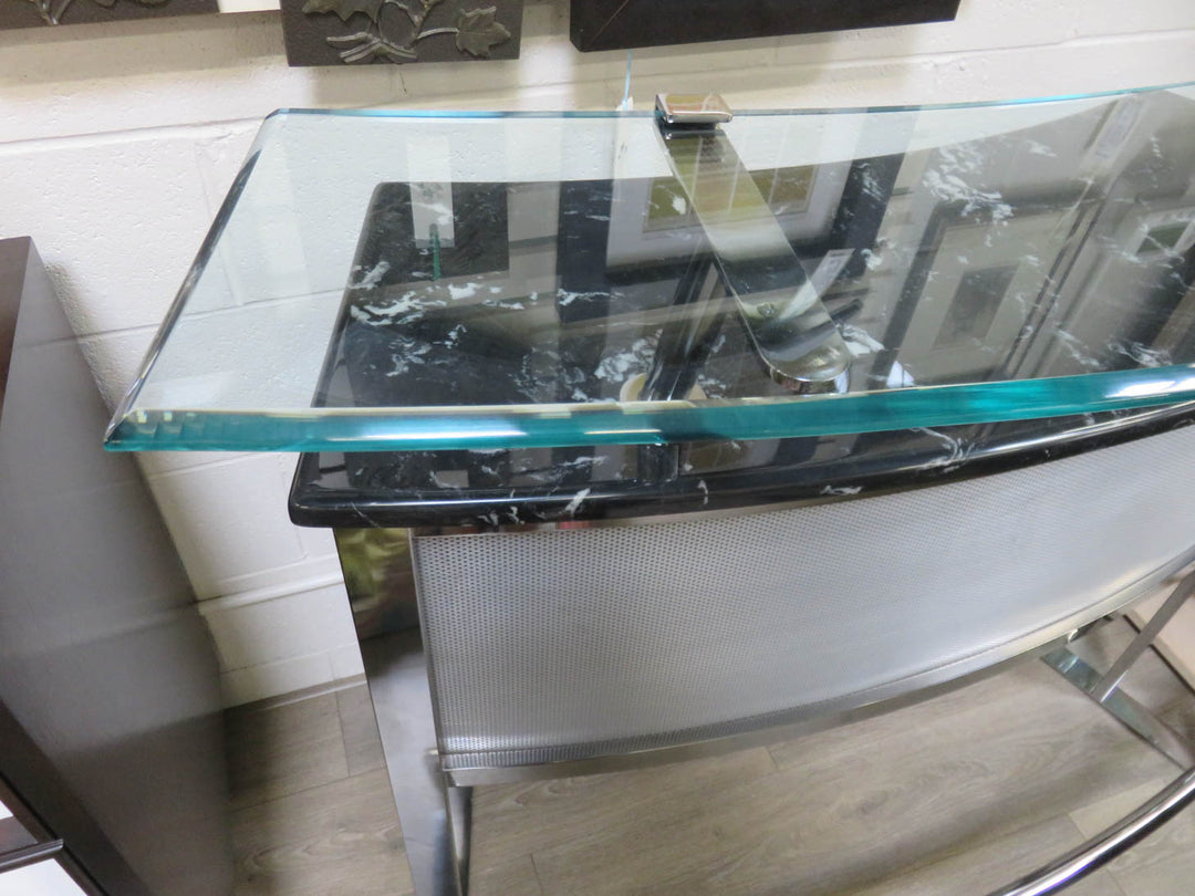 Chrome & Glass Bar