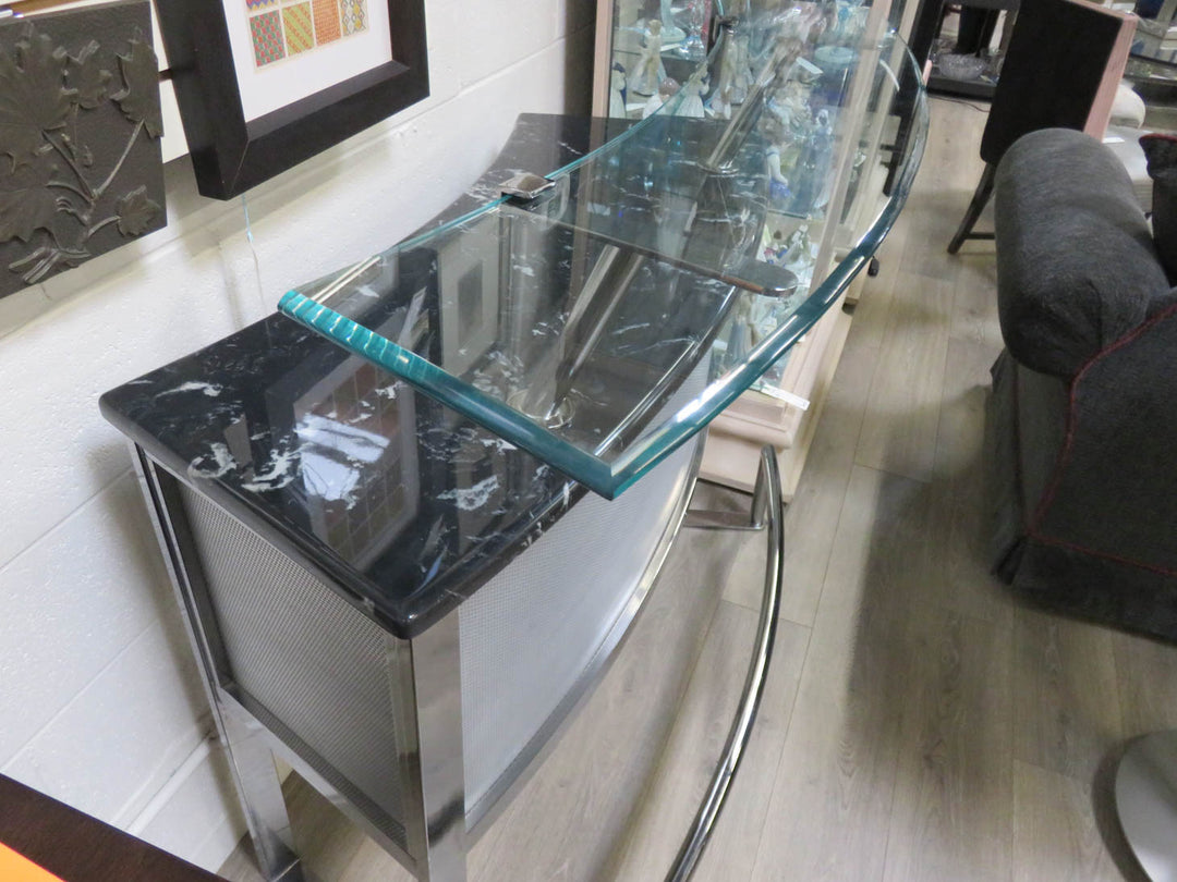 Chrome & Glass Bar