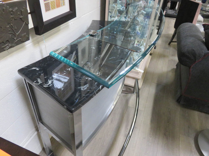Chrome & Glass Bar
