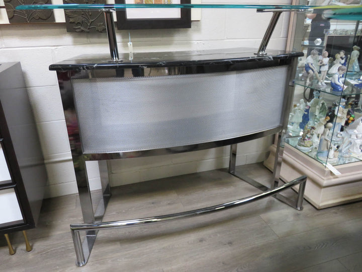 Chrome & Glass Bar