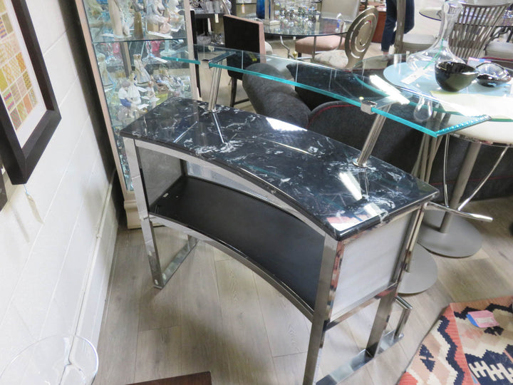 Chrome & Glass Bar