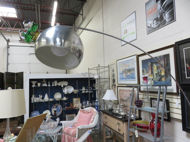 MCM Chrome Arc Floor Lamp