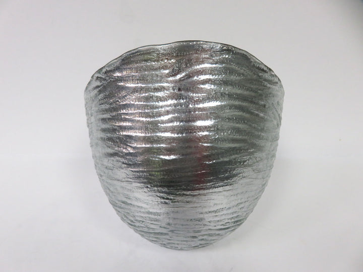 Angled Mercury Glass Candleholder
