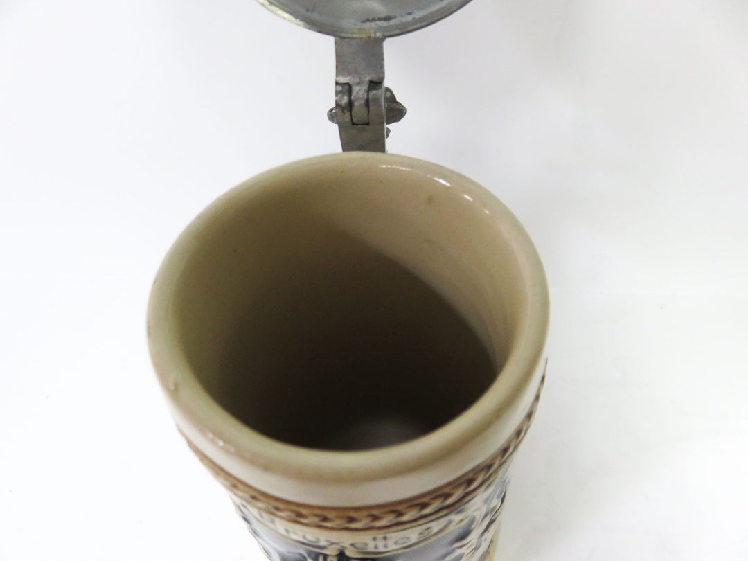 Beer Stein with Pewter Lid
