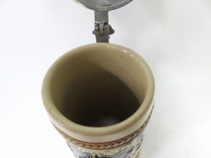 Beer Stein with Pewter Lid