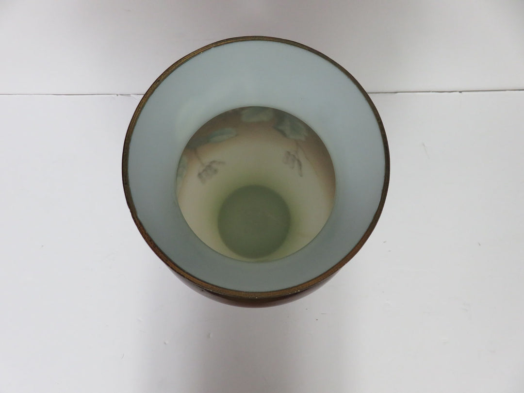 Painted Glass Vase