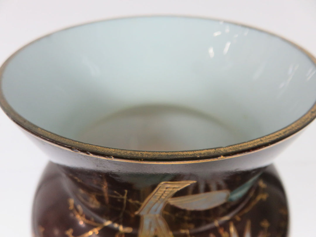 Painted Glass Vase
