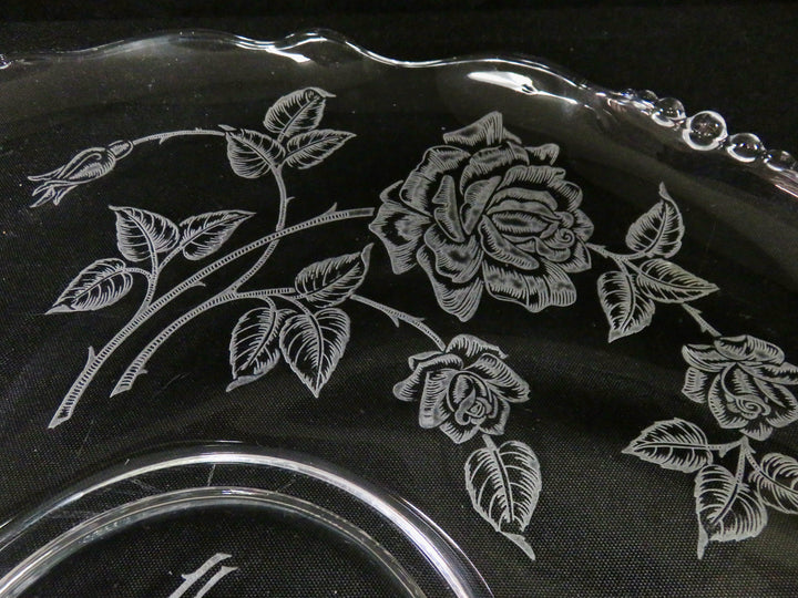 Clear Glass Cake Plate