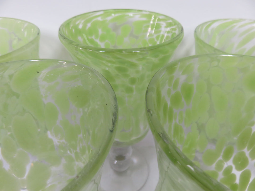 Art Glass Goblet Set