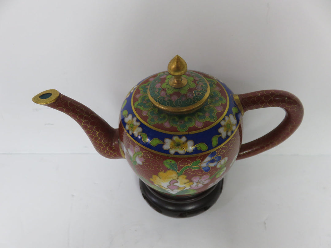 Miniature Cloisonne Teapot