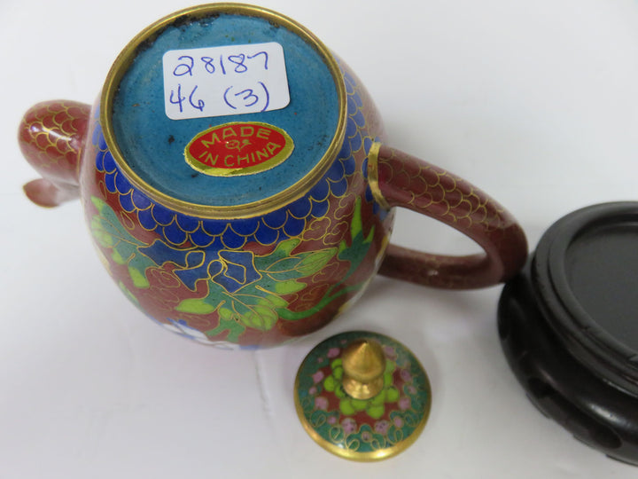 Miniature Cloisonne Teapot