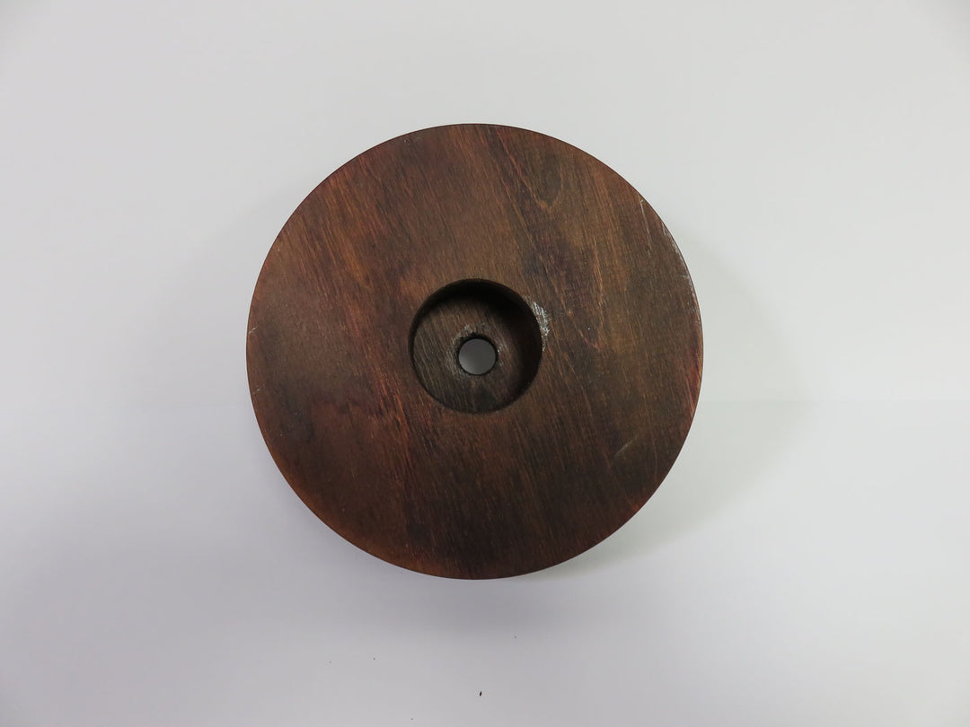 Jar Vase on Wood Stand
