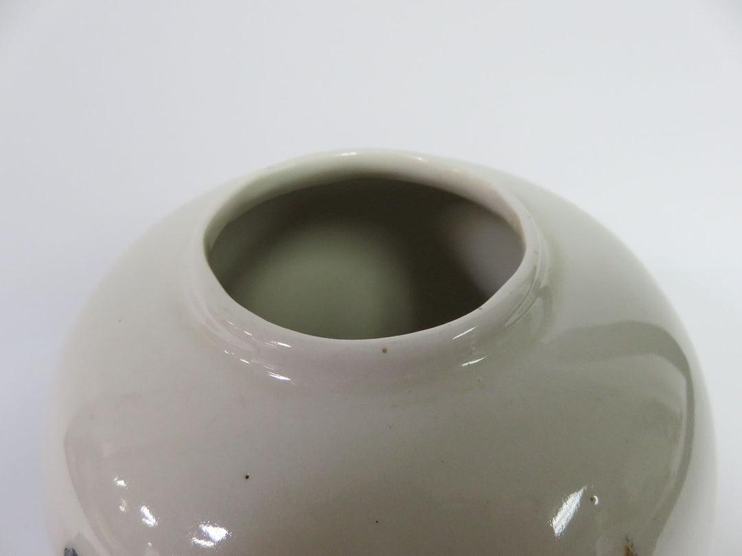 Jar Vase on Wood Stand