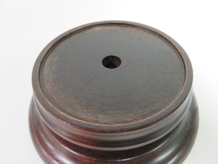 Jar Vase on Wood Stand