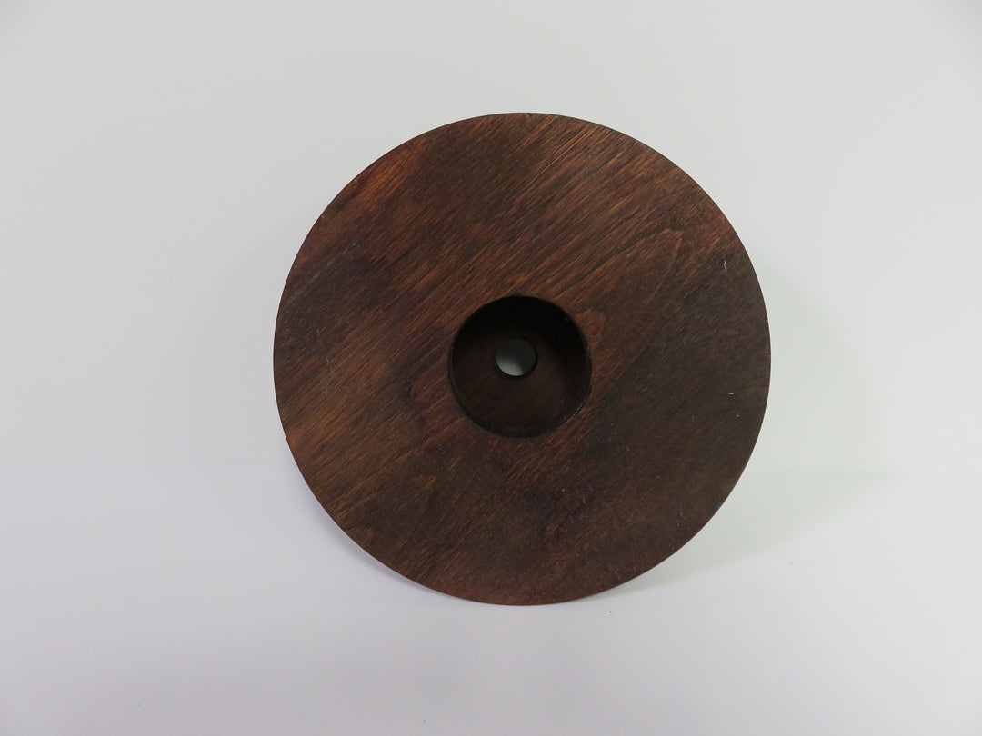 Jar Vase on Wood Stand
