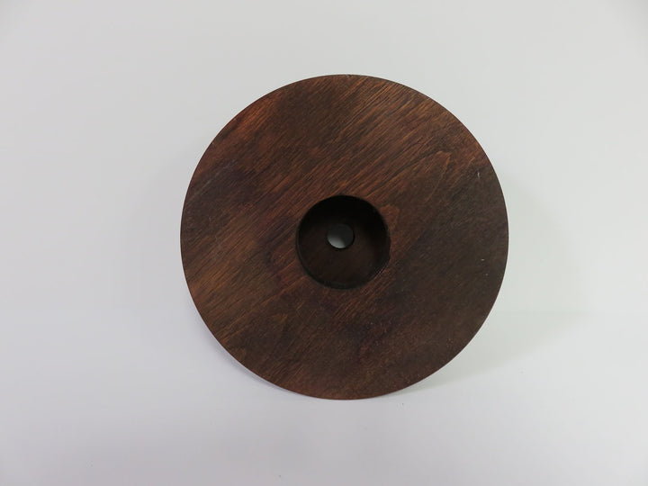 Jar Vase on Wood Stand