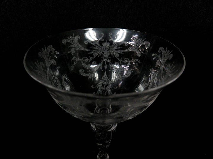 Vintage Tiffin Champagne Coupes