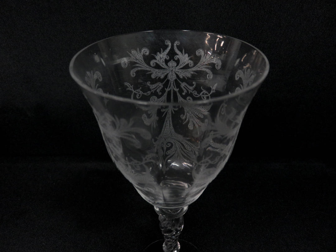 Vintage Tiffin Wine Glass Set