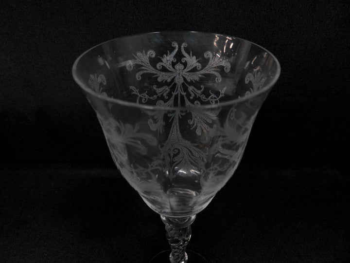 Vintage Tiffin Wine Glass Set