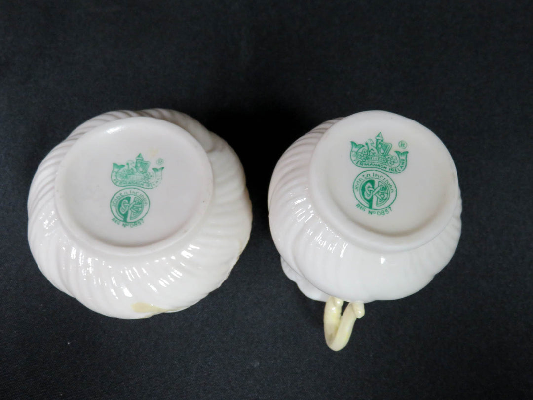 Belleek Cream & Sugar