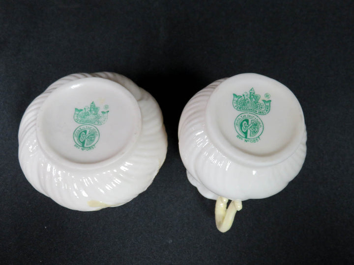 Belleek Cream & Sugar