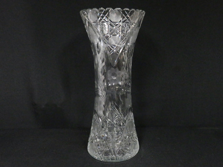 Tall Crystal Vase