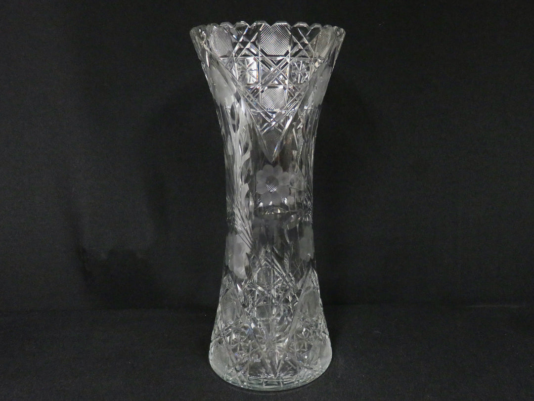 Tall Crystal Vase