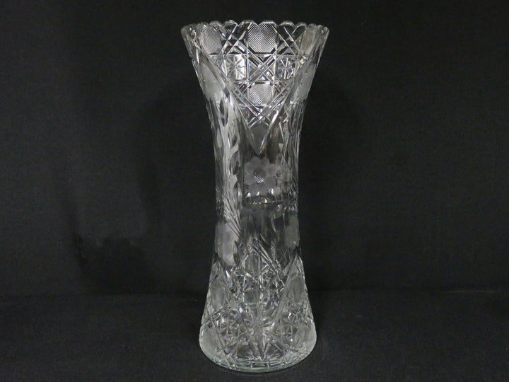 Tall Crystal Vase