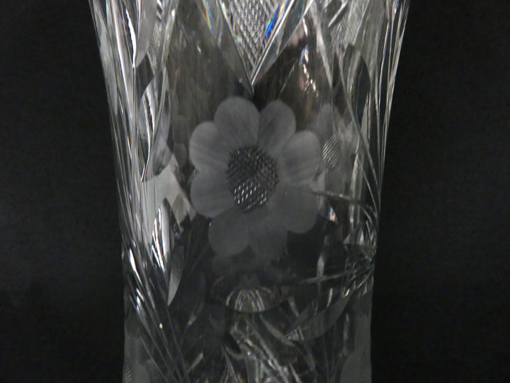 Tall Crystal Vase