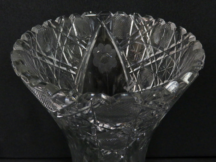 Tall Crystal Vase