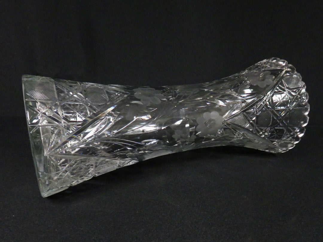 Tall Crystal Vase