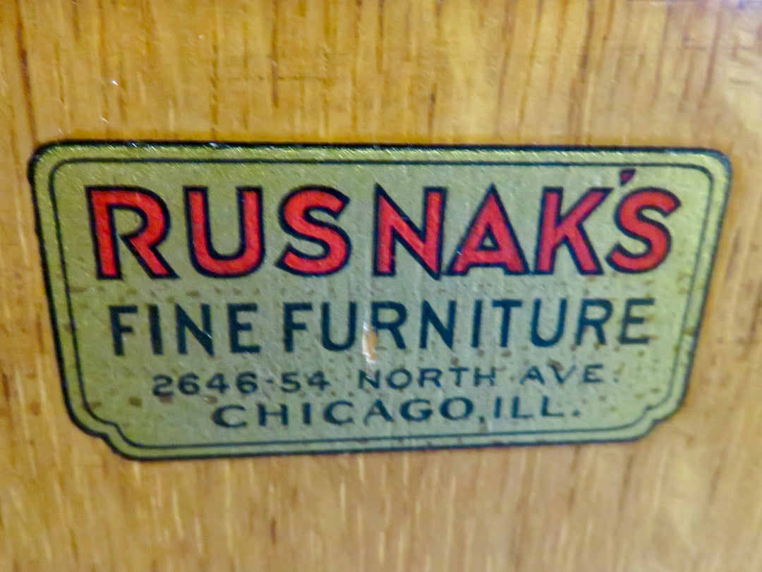 Vintage Rusnak's Furniture Chest