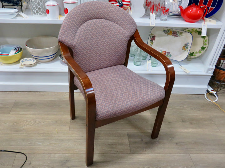 Brown Print Arm Chair
