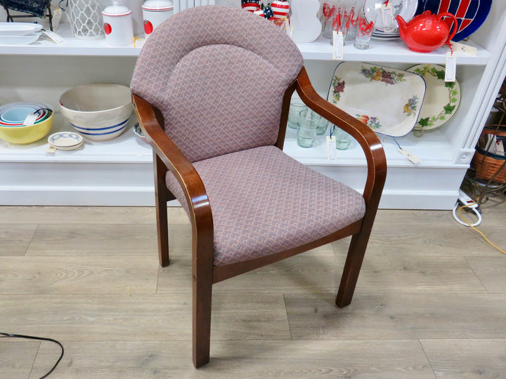 Brown Print Arm Chair