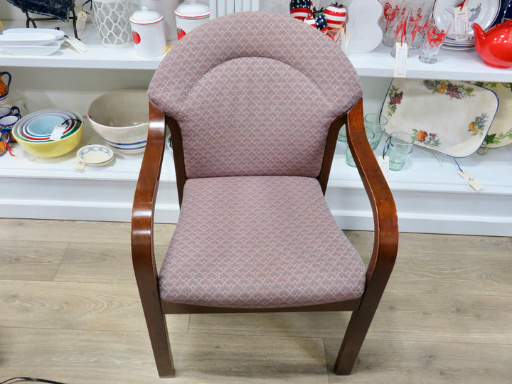Brown Print Arm Chair