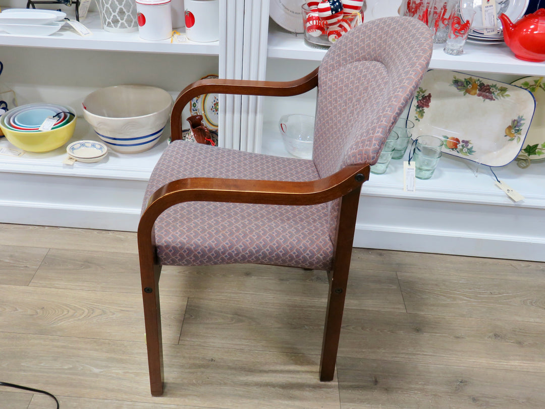 Brown Print Arm Chair