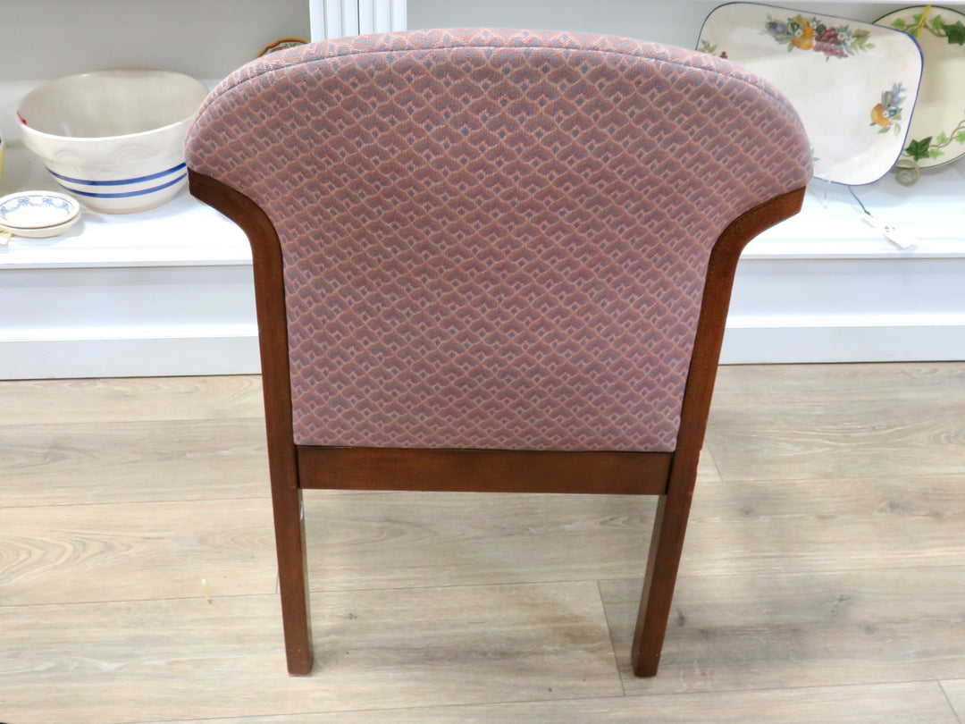 Brown Print Arm Chair