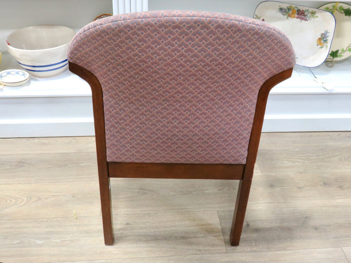 Brown Print Arm Chair