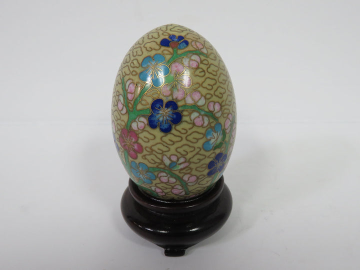 Cloisonne Egg on Stand