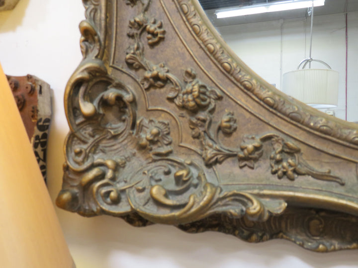 Antique Carved Gold Famed Mirror