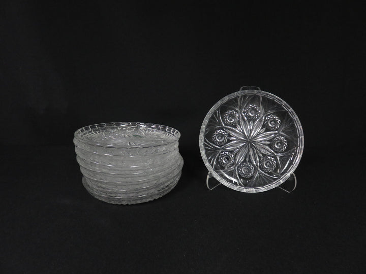 Irena Crystal Glass Appetizer Plates