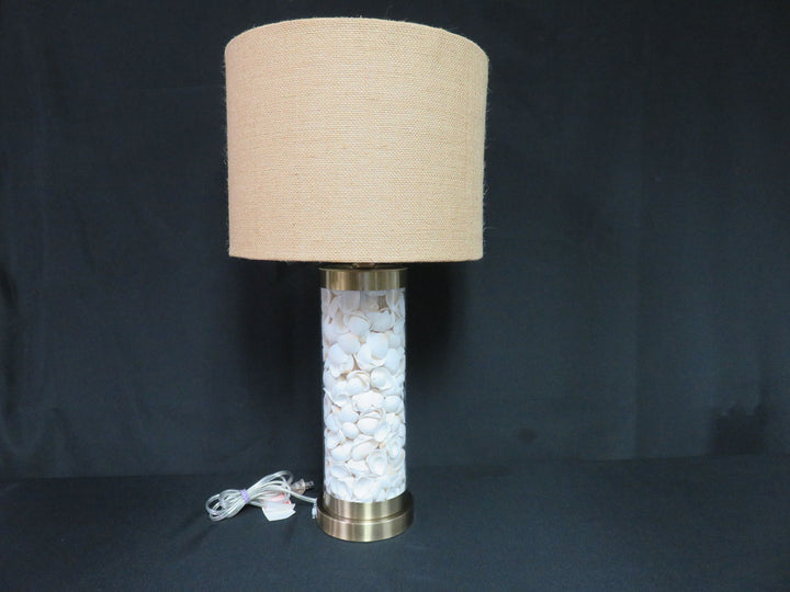 Shell Filled Table Lamp