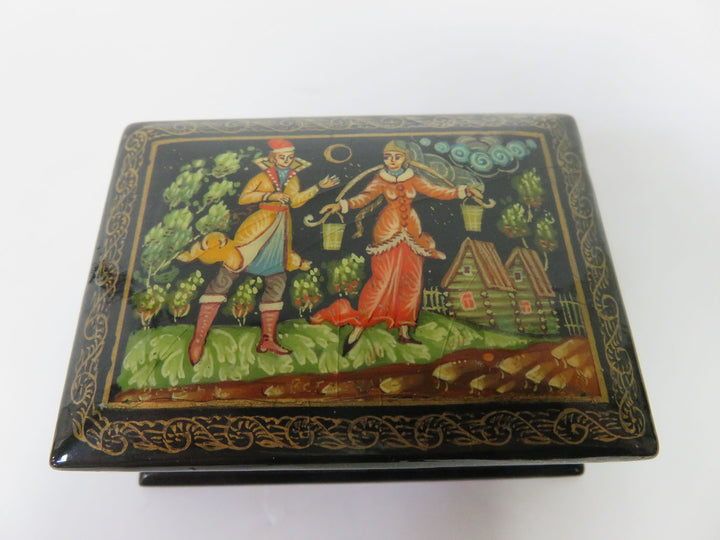 Russian Lacquer Trinket Box
