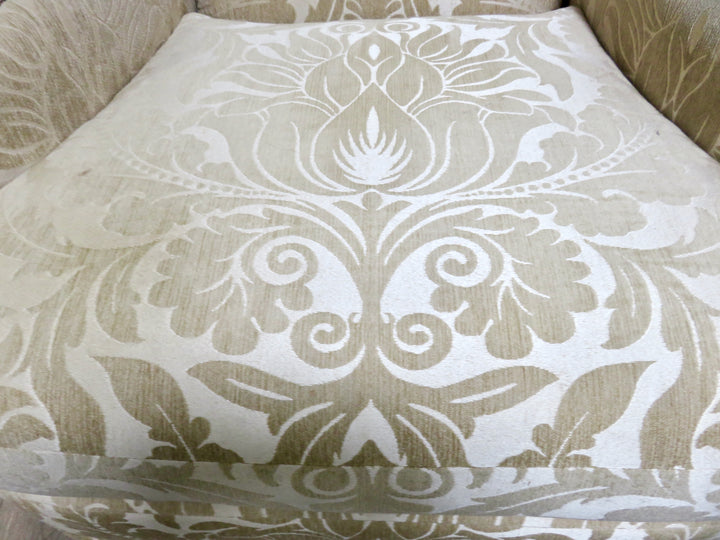 Gold Damask Arm Chair