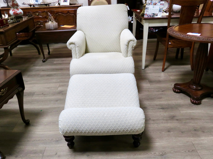 Drexel Heritage Chair & Ottoman