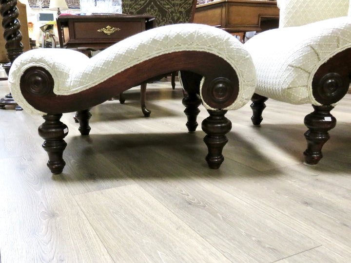 Drexel Heritage Chair & Ottoman