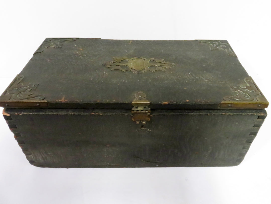 Vintage Chess Set & Storage Box