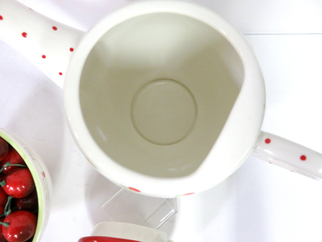 Hallmark Cherries Teapot and Bowl
