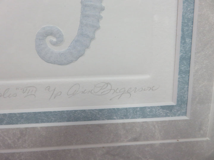 Signed Seahorse Art